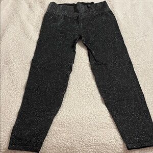 PINK Victoria's Secret Glittery Black Jeggings